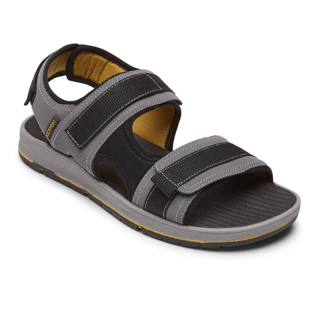 Rockport Sandaler Herr Grå - Lucky Bay Sport 3 Strap - LITPN9163
